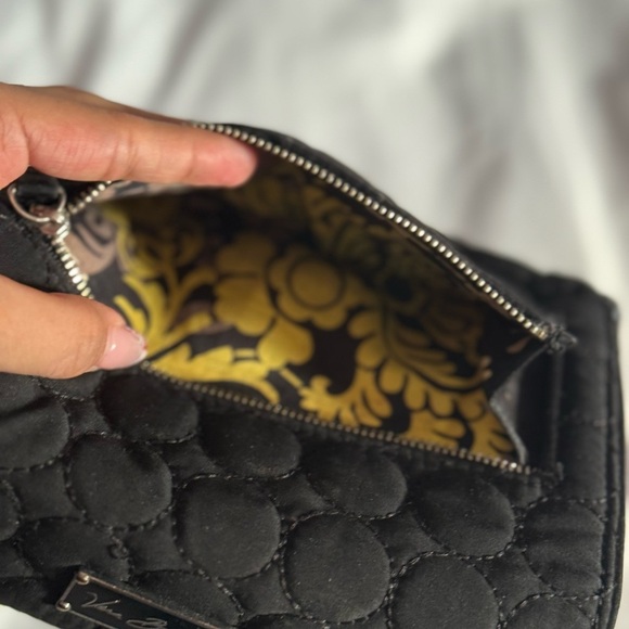 Vera Bradley Black Quilted Wallet - Picture 11 of 12